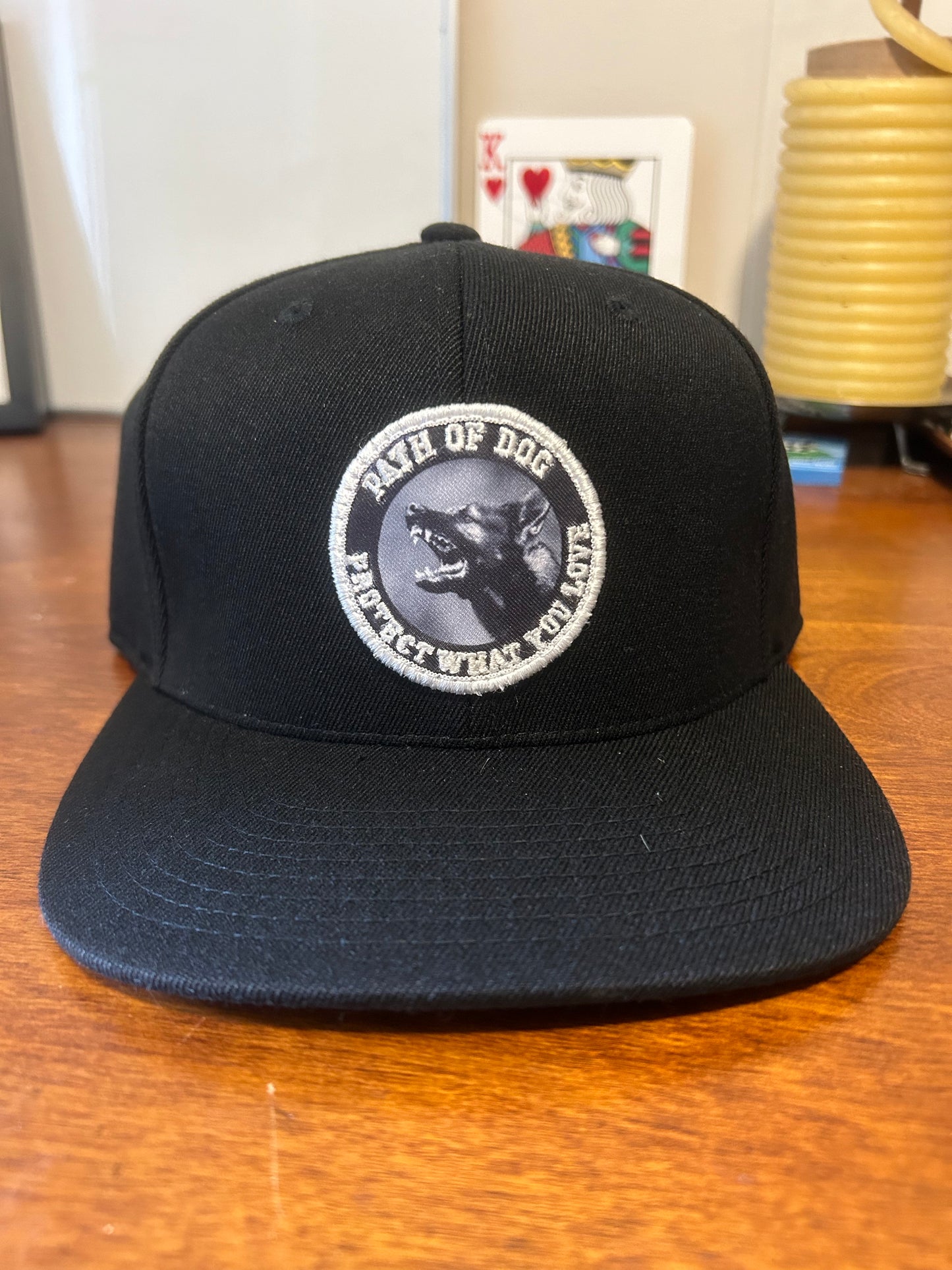 Path of dog flat bill snapback